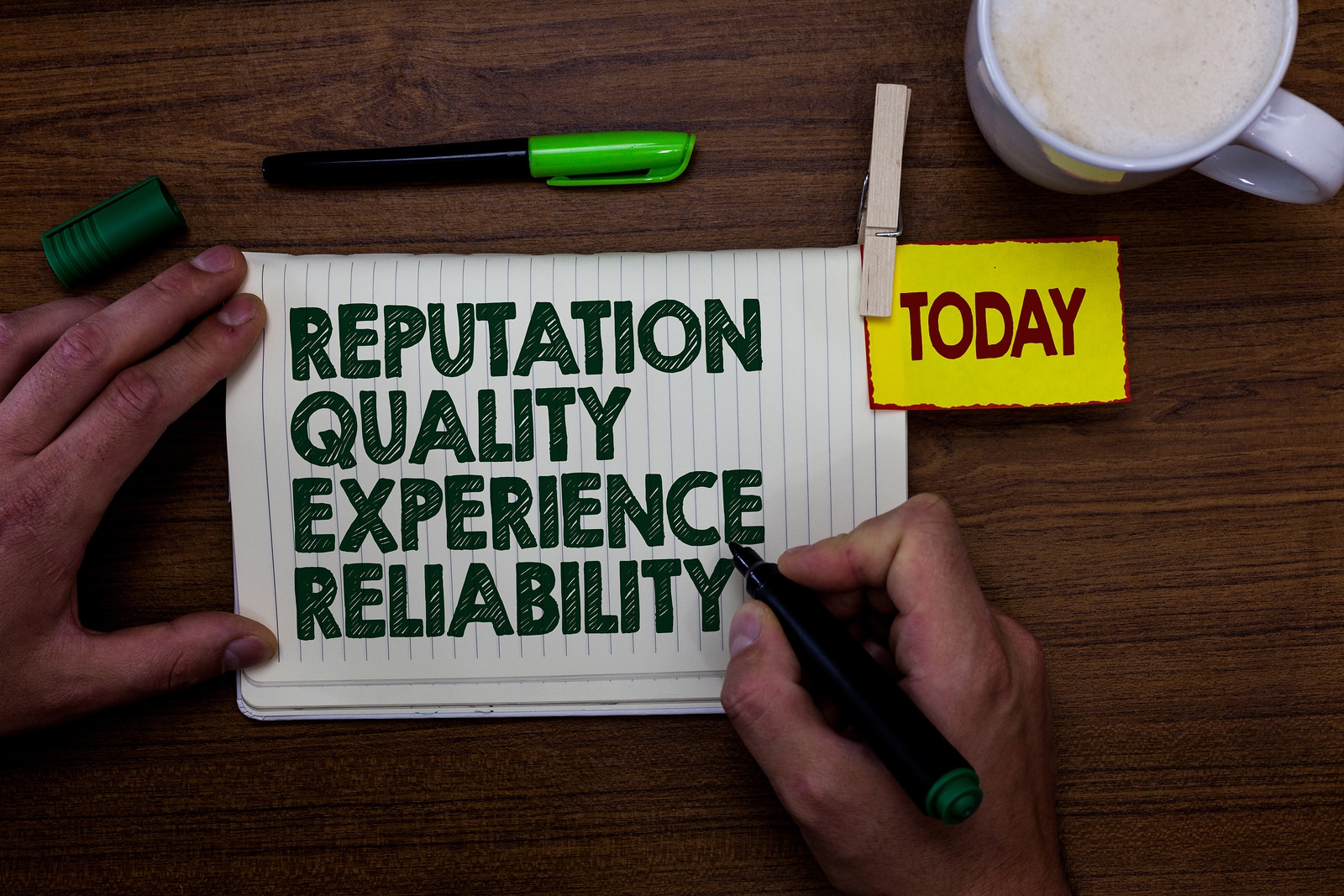 Reputation quality experience reliability
