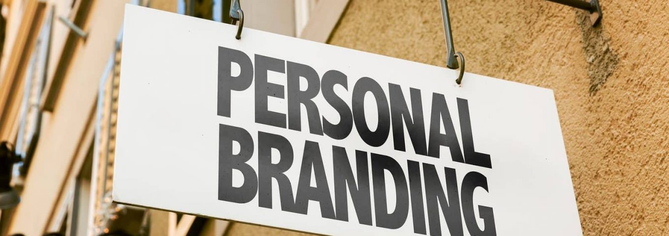 Personal Branding sign in a conceptual image