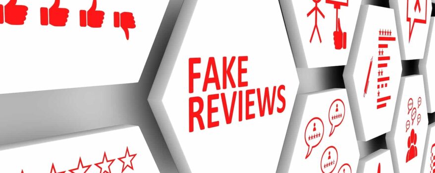 Fake Reviews Concept Cell Background 3d Illustration